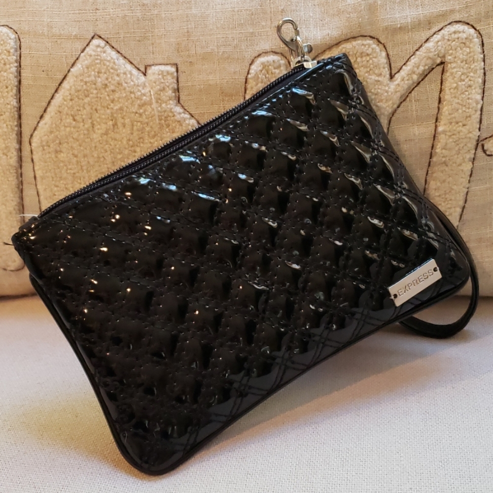 Brand New Express Quilted Lacquer Wristlet